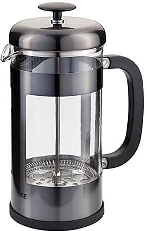 Judge 8 Cup Glass Coffee Espresso Cafetiere Maker in Pewter 1 Litre