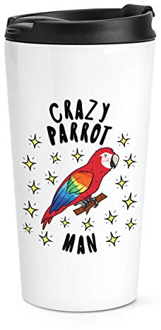 Loco Loro Hombre Stars Viaje Taza