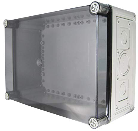 TP electric Industriegehäuse/Verteilerkasten/Leergehäuse IP67 (250 x 360 x 150 mm, mit Transparentdeckel)