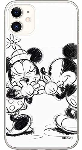 ERT GROUP Handyhülle für Apple iPhone 11 Original und offiziell Lizenziertes Disney Muster Mickey & Minnie 010 optimal an die Form des Handy angepasst, hülle aus TPU