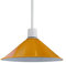 DCVOLTAGE Moderne Deckenlampe, Lampenschirm, Gelb, Metall, kegelförmig, Hängeleuchte E27-Sockel, Hängeleuchte für Schlafzimmer, Flur, Büro, Café, Restaurant, 2 Stück