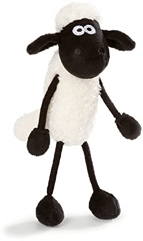 NICI Kuscheltier Shaun das Schaf 15 cm – Schaf Plüschtier für Mädchen, Jungen & Babys – Flauschiges Stofftier Schaf zum Spielen, Sammeln & Kuscheln – Gemütliches Schmusetier, Weiß