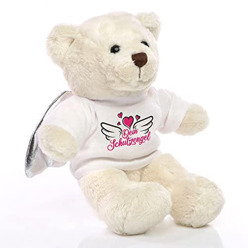 Minifeet Schutzengel Bär rosa - Kuscheltier - Geschenk zu Weihnachten, Nikolaus, Adventskalender, Geburtstag