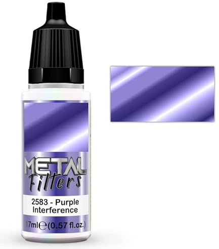Green Stuff World Metal Filter Interference Paints Hobby Metallic Model Paints 17ml (Purple)