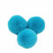 10 STK 6cm Pompons Kunstfell Kaninchenfell Fellbommel,Kunstpelz Pom Pom Ball Plüschbälle Bommeln für DIY Handwerk Mützen Anhänger Dekoration Damen Mädchen Taschenanhänger Schlüsselanhänger,Blauer See
