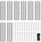 Lot de 8 Protections pour Tronc d'arbre en Fer avec 48 Attaches et 20 Clous en métal pour protéger Les écorces en Maille d'arbres