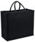 La Cordeline Sac Cabas Noir Toile Jute 25L Anse Confort- Sac de courses, shoping