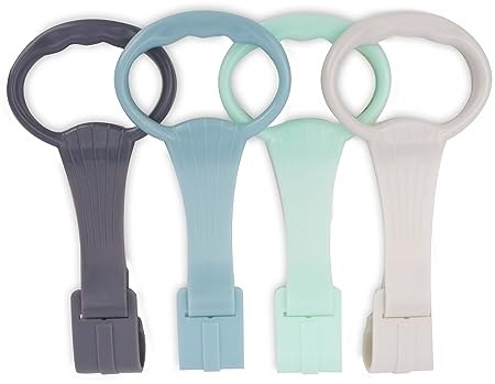 sun baby 4 Stück Ringe für Baby Kinderbetten, Baby Ringe zum befestigen, Babybett Pull Ring, Abnehmbarer Handringe Geeignet für die Meisten Reisebett Baby, Kinderreisebett (Schattierungen von Grün)