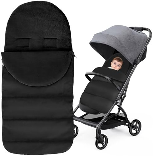 Fußsack, Cosy Toes für Kinderwagen Kinderwagen Fußsack Winddicht Kinderwagen Fußsack Universal Baby Schlafsack für Kinderwagen Kinderwagen Buggy (Schwarz)