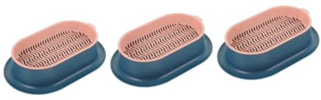 UKCOCO 3er-Box Katzentoilette Snack-tablett Saatschalen Hydroponischer Pflanzer Katzenminze Topfpflanzen Pflanzgefäß Für Katzengraspflanzen Haustier Samen Plastik
