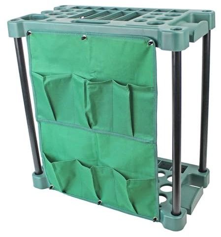 LOVIVER Organizzatore per attrezzi da giardino Rastrelliera per attrezzi da giardino Durevole Premium Contiene attrezzi da giardino Scaffale per garage