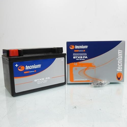 Batterie SLA Tecnium pour Scooter Sym 125 Gts Evo 2008 à 2012 YTX9-BS / 12V 8Ah Neuf