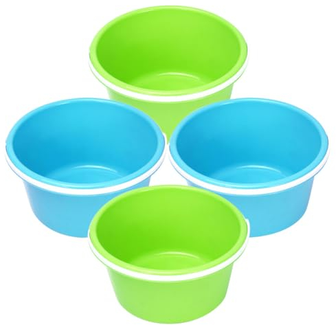 UPKOCH 4 Stück Sandstrandeimer Mini-Sandeimer Kunststoff Kleiner Eimer Mit Griffen Farbiger Spielzeugeimer Sandeimer Wassereimer Für Kinder Werkzeug Strand Sommerparty