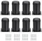 SUMNACON 8 Pcs Stainless Steel Furniture Legs Cabinet Legs, Black 8cm Adjustable Sofa Feet Table Feet Replacement Supporting Leg for Worktop Breakfast Bar Desk