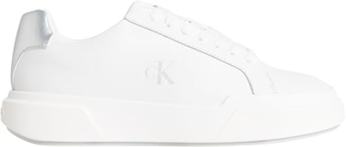 Calvin Klein Women's Chunky Cupsole Laceup LTH Met Yw0yw01948 Low Top
