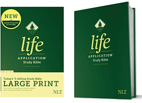 NLT Life Application Study Bible, Third Edition, Large Print: New Living Translation, Red Letter