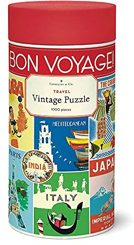Cavallini Papers & Co. Travel, Reisen 1000 Teile Puzzle, Mehrfarbig