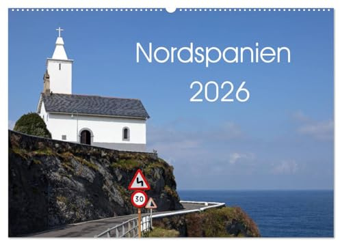 Nordspanien (Wandkalender 2026 DIN A2 quer), CALVENDO Monatskalender: Bilder aus dem Norden Spaniens, vom Baskenland, aus Kantabrien, Asturien und Galicien (CALVENDO Orte)
