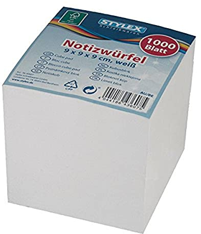 Stylex 43607 Notizwürfel mit weißem Papier