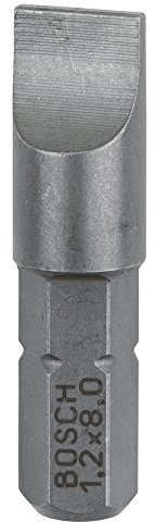 Bosch 2 607 001 468 - Punta de atornillar extra dura - S 1,2x8,0, 25 mm (pack de 3)
