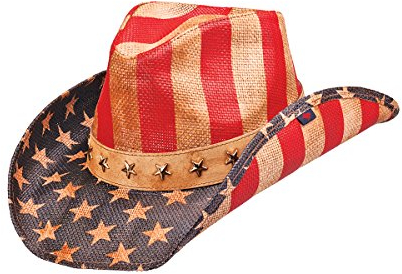 Peter Grimm Justice Drifter Hat - Antiqued American Flag
