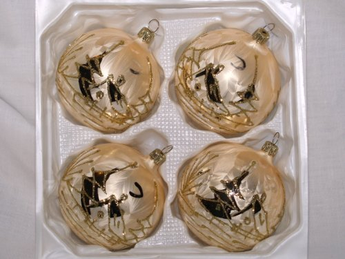 Christbaumkugel 8cm Golden Dreams von Jingle Bells Lauscha