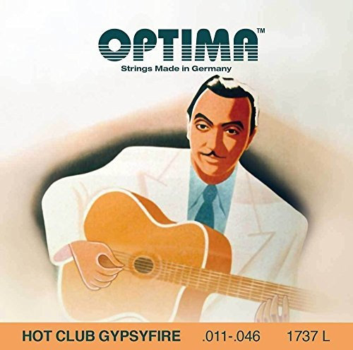 Optima Akustik-Gitarren Saiten Hot Club Gypsyfire Versilbert Satz Light mit Schlinge 1757L