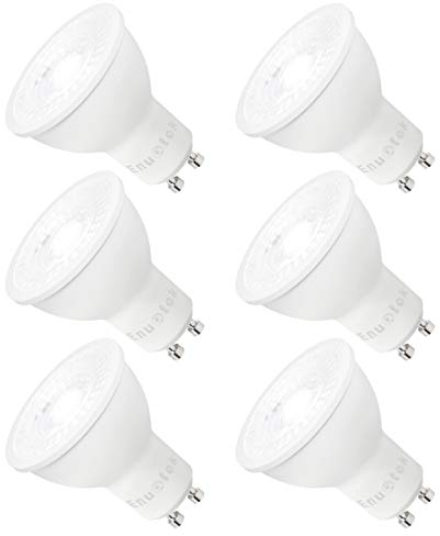 ENUOTEK Lampadine Faretti a LED GU10 Dimmerabili 7W 650Lm Lampade Spot GU10 LED Luce Fredda 5000K Alta Luminosità per lampada da Incasso GU10 Lot di 6