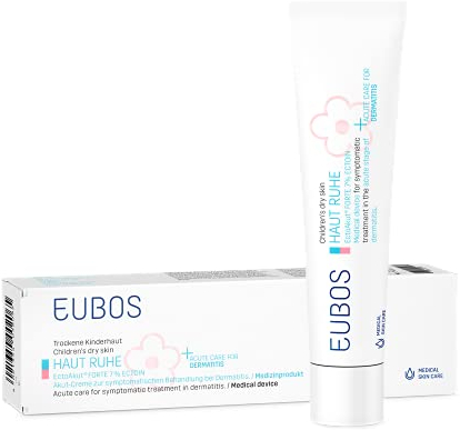 EUBOS HAUT RUHE I EctoAkut forte 7% Ectoin I Pflegendes Medizinprodukt für trockene Kinder- und Babyhaut I Lindert Entzündungen I Hautrötungen und Juckreiz I Wirksamkeit klinisch bestätigt I 30ml