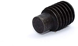 10 Stück Gewindestifte mit Zapfen in Stahl Schwarz Madenschrauben DIN 915 M10x12