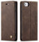 QLTYPRI Case for iPhone 6 Plus 6S Plus, Vintage PU Leather Wallet Case Card Slot Kickstand Magnetic Closure Shockproof Flip Folio Case Cover for iPhone 6 Plus 6S Plus - Coffee Brown