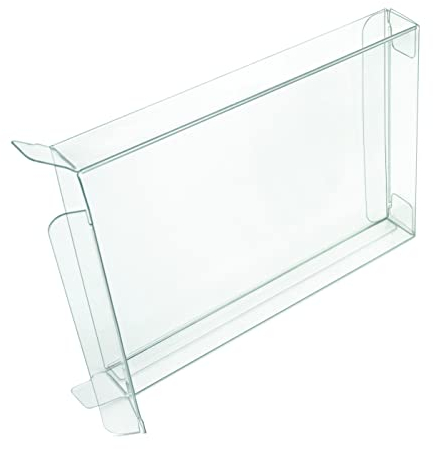 RESET RETRO 10 x Klarsicht Schutzhüllen passend für Super Nintendo SNES Modul 0,3mm Passgenau und Glasklar-PET-Reset Retro Game Protectors-cases-box-Staubdicht-UV-Schutz