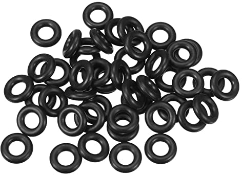 Othmro O-Ringe aus Nitrilkautschuk, 12 mm, Außendurchmesser, 6 mm, Innendurchmesser: 3 mm, Breite: metrisch, Buna-N-Dichtung, 50 Stück