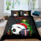 Bettbezug-Set mit Weihnachtsmotiven, Fußball, Weihnachtsbaum, Geschenk-Bettwäsche-Set für Kinder, Jungen, Mädchen, Urlaub, Festival, Bettbezug, luxuriöser Bettbezug mit 1 Kissenbezug, 2-teilig,