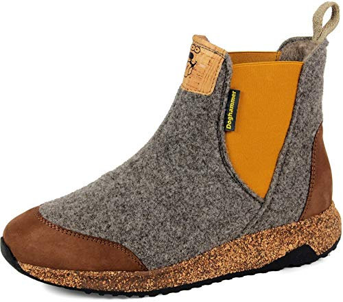 Doghammer Nachhaltige Winterschuhe Damen gelb aus Wolle Arctic Wool Traveller (numeric_42)