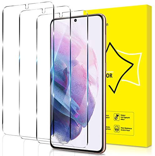 GiiYoon 3 Stück Panzer Schutz Glas für Samsung Galaxy S21 Plus, HD Displayschutzfolie, 9H Härte, Anti- Kratzer, Bläschenfrei, Ultrabeständig