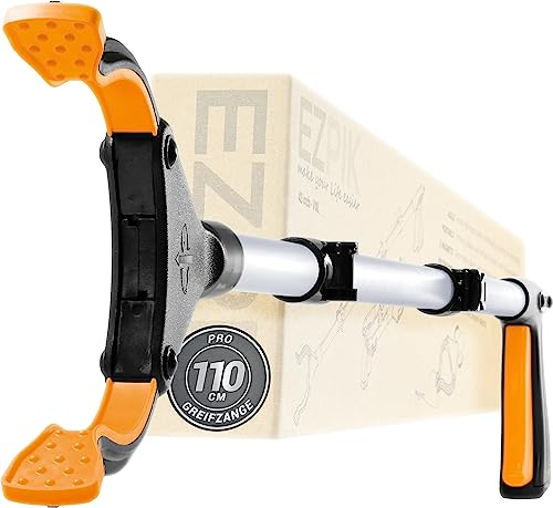 Pinza Magnetica 110cm per Afferrare Oggetti Difficili da Raggiungere per Anziani e Disabili – Raccogli Foglie da Giardino con Calamita Telescopica – Bastone Telescopico per Rifiuti (Singolo, Argento)