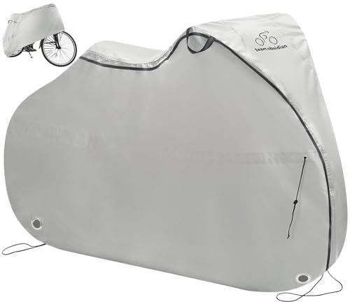 TeamObsidian Fahrradgarage wetterfest - Fahrradabdeckung wasserdicht - 300D Fahrrad Garage Outdoor - 1 bis 3 Fahrräder - Fahrradplane Fahrrad Abdeckung - Fahrradschutzhülle unterwegs