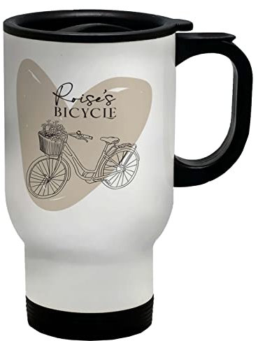 Shopagift Personalised Bicylce Drawn Stlye Bike Travel Mug Gift Cup