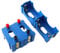 ZZLZX D-Cell Battery Holder 4PCS 72x40x50 mm / 2.83x1.57x1.96 Inches Series or Parallel Physical Science Plastic D Size Battery Case Physics D Battery Holder