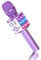 BONAOK Karaoke Children's Microphone, Karaoke Bluetooth Singing Microphone, 4-in-1 Wireless Effect Microphone, Music Karaoke Sing Machine for Home Party, Compatible with iPhone/Android (Light Purple)