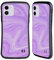 Head Case Designs Offizielle Suzan Lind Violett Weiß Wirbel Aus Marmor Hybride Handyhülle Hülle Huelle kompatibel mit Apple iPhone 11