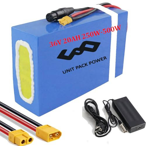 36V 20Ah Li-ION Batterie - 36V - Batterie de vélo électrique pour 500W 250W E- Scooter/Ebike/Motor