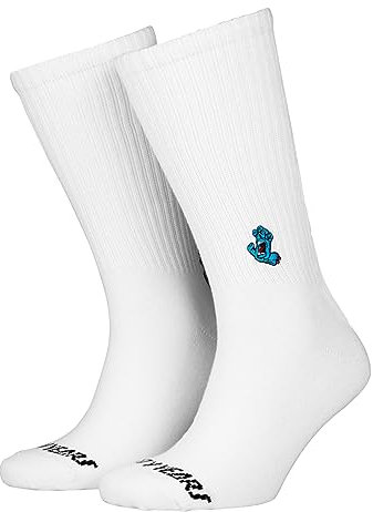 Santa Cruz Screaming 50 Socken, weiß, Einheitsgröße