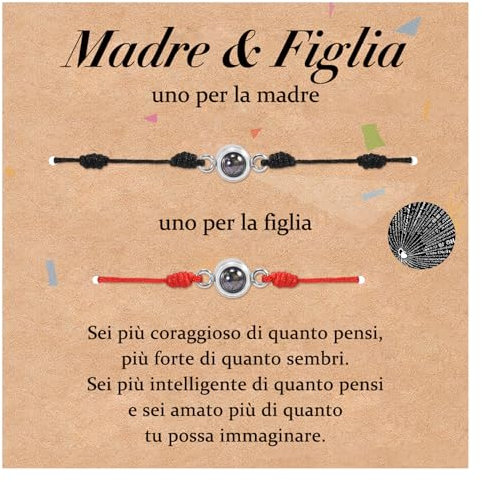 SUNSH Armbänder mit 7 Knoten Geschenk für Mutter, Tochter und Sohn