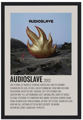 EVMILA Audioslave Poster Dekorative Malerei Leinwand Wandkunst Wohnzimmer Poster Schlafzimmer Malerei,Wandkunst Bilddruck Moderne Familienzimmer Dekor 08x12inch(20x30cm)