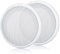 MACHSWON 2PCS 4in White Round Speaker Grill Covers - Universal Surface-Mount Ceiling Speaker/Hole Covers for Home Theater, RV or Marine Installation