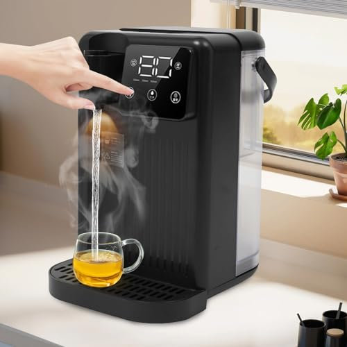 Desktop-Heißwasser-Sofortspender, LED Heißwasser-Sofortspender, Schwarz Desktop-Wasserspender 1700W 220V für Arbeitszimmer,Fitnessstudio,Wohnmobil,Büro,Schlafzimmer