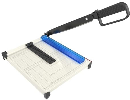 Hmfmdy Cortador de papel de metal, 12 pulgadas, A4, cortador de fotos, cortador de palanca, cortador de papel de guillotina, herramienta de scrapbooking para cortar papel para fotos, proyecto de