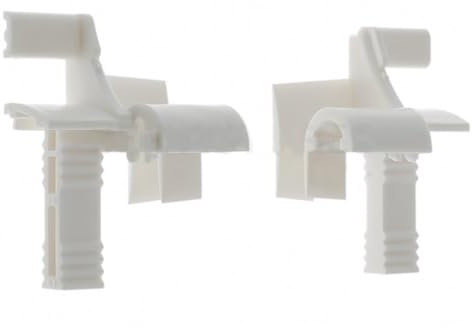 cyclingcolors 2x Persiana enrollable Tulipe de una sola pieza para lamas de 7 a 9mm blanco Embudo de PVC Carril guía Protección universal Accesorio para persiana